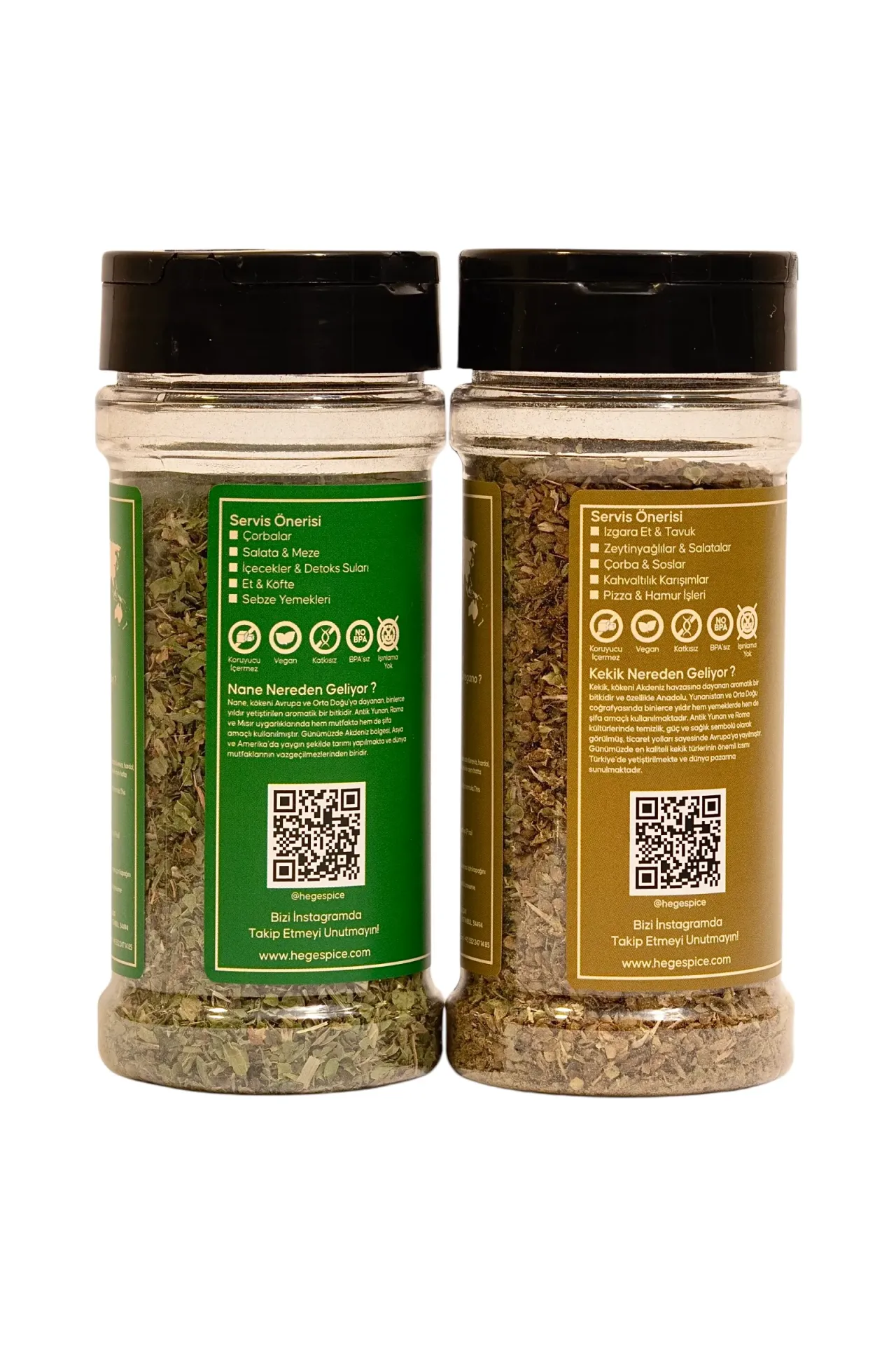 Hege Spice'tan %100 Organik Kekik & Nane 