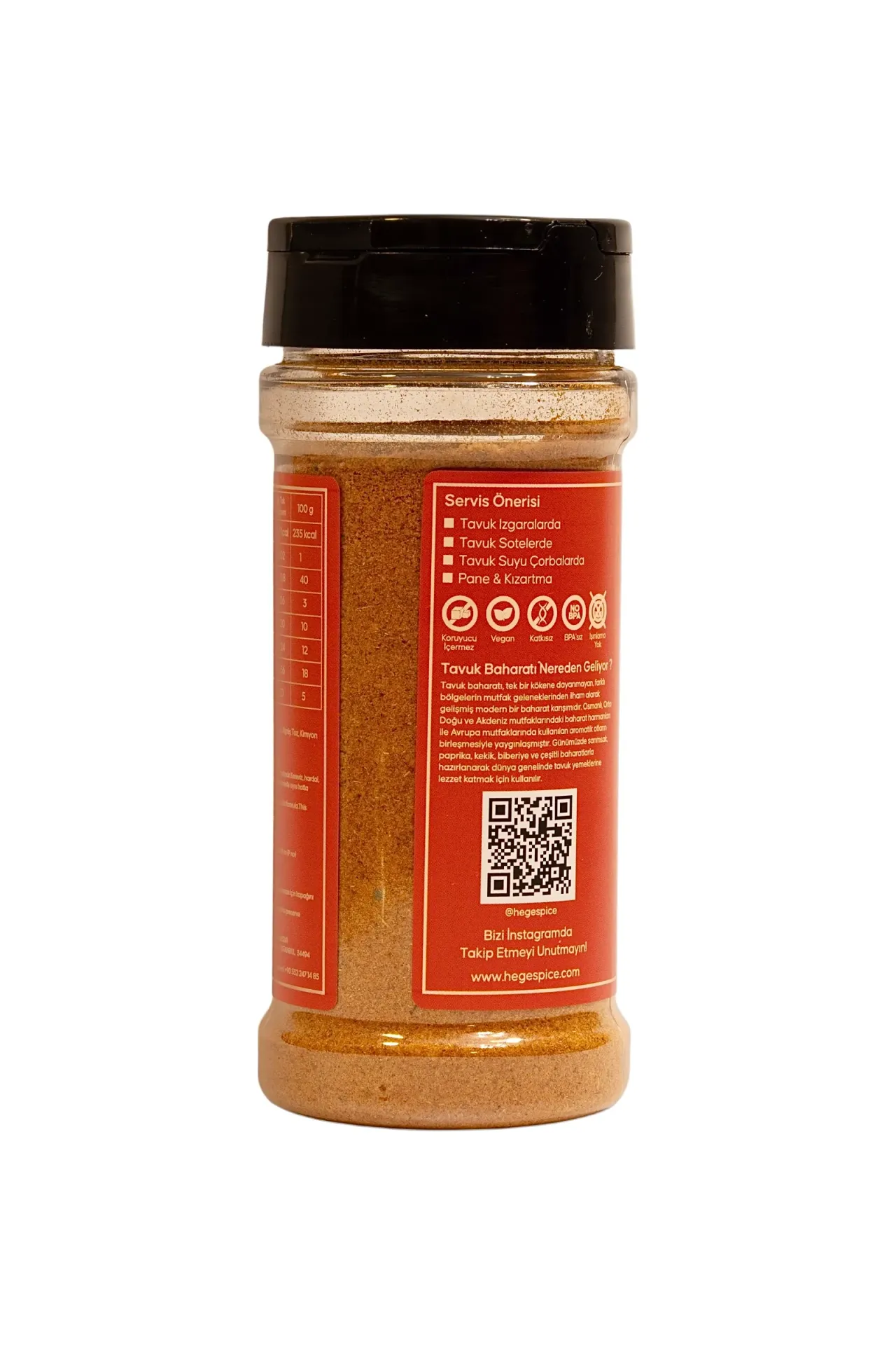 Hege Spice'tan %100 Organik Tavuk Baharatı 