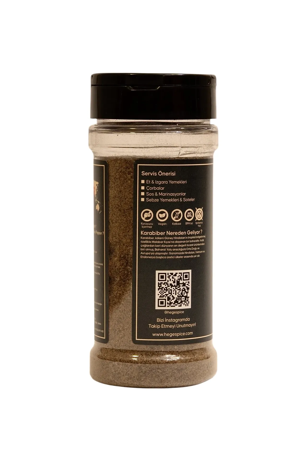 Toz Karabiber   - Hege Spice Katkısız Lezzet
